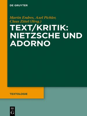cover image of Text/Kritik
